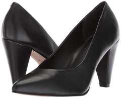 Lust For Life Women's Cambridge Cone Heel Pointed Toe Dress Retro Pump Black