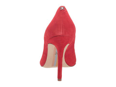 Sam Edelman Hazel Stiletto Dress Pointy Toe Pump Havana Red Satin