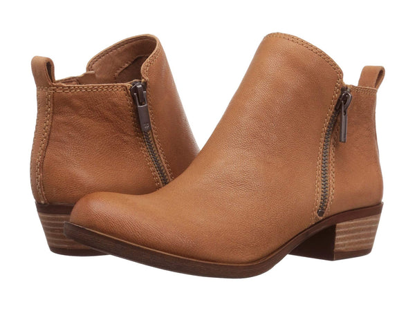 Lucky Brand Basel Low Cut  Almond-Toe Ankle Booties WHEAT