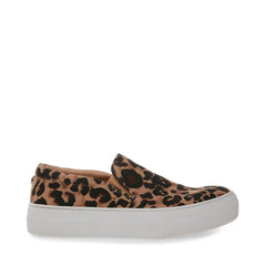 Steve Madden Women's Gills Leopard Print Platform Sneakers Leopard (9, LEOPARD)