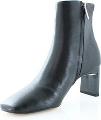 Circus by Sam Edelman Tammie Black Square Toe Side Zipper Slim Heel Ankle Boots