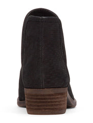 Lucky Brand Baley Fashion Boot Black Suede Low Cut Bootie