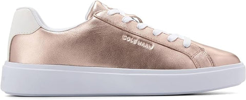 Cole Haan Grand Crosscourt Daily Rose Gold Metallic/Optic White Lace Up Sneakers