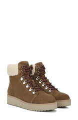 Sam Edelman Franc Lace-up Round-toe Hiker Ankle Boot Toffee Brown Lace Up Bootie