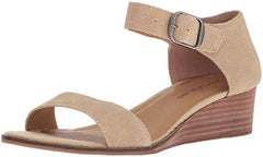 Lucky Brand Women's Riamsee Wedge Sandal, Travertine, (8.5)