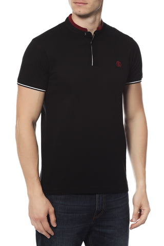 Roberto Cavalli Short Sleeve Polo T-shirt Black FST645A#21005051