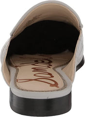Sam Edelman Linnie Pebble Grey Slip On Almond Toe Embellished Loafer Mules