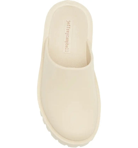 Jeffrey Campbell Clogge Sea Salt Fashion Slip On Slide Chunky Platform Sandals