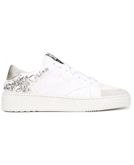 Sam Edelman Madara White Leather Lace Up Rounded Toe Low Top Fashion Sneakers