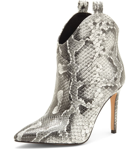 Jessica Simpson Women's Pixille Stiletto Heeled Black/White Amazonia Snake Print