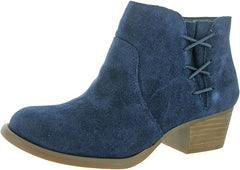 Jessica Simpson Deonne Suede Corset-inspired Side stacked block heel Bootie