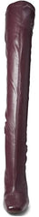 Steve Madden Prowl Burgundy Pull On Squared Close Toe Over The Knee Boot