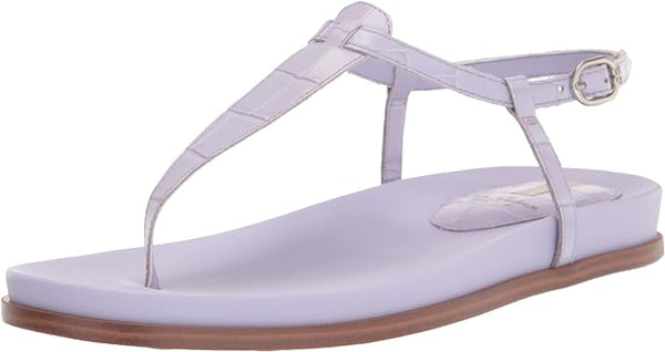 Sam Edelman Naomi Misty Lilac Slip On Open Toe Adjustable Ankle Straps Sandals