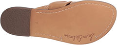 Sam Edelman Garson Camel Tan Leather Stylish Slip-On Slide Mules Flats Sandals