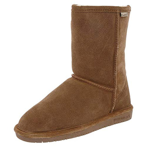 Bearpaw Women's Emma Short Hickory Brown Suede Fur Lined Fashion Winter Boots