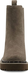 Vince Camuto Meendey Tuscan Taupe Pull On Rounded Toe Chelsea Fashion Boot