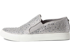 Steve Madden Adela Rhinestone Detailed Rounded Toe Slip On Sneakers