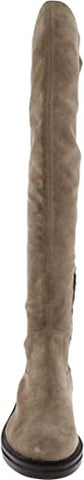 Sam Edelman Narisa CLT Taupe Side Zip Round Toe Chunky Heel Over The Knee Boots
