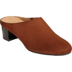 Aerosoles A2 Women's Lilypad Mule Mid Brown Suede Block Heel Pumps