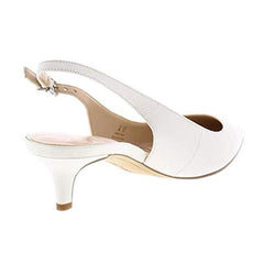 Sam Edelman Ludlow Slingback Ankle Strap Pump Bright White Patent