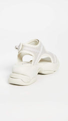 Jeffrey Campbell Women's Coded Sandals Off White Platfrom Sandals