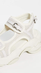 Jeffrey Campbell Women's Coded Sandals Off White Platfrom Sandals