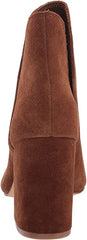 Steve Madden Rookie Chestnut Suede Almond Toe Pull On Block Heel Fashion Boots