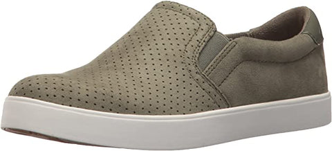 Dr. Scholl Shoes Women's Madison Sneaker, Willow Microfiber Perforated