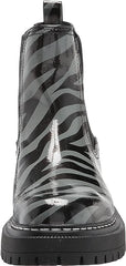 Circus By Sam Edelman Effie Sage Zebra Print Round Toe Chunky Heel Pull On Boots