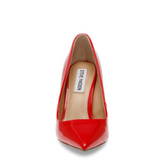 Steve Madden Vala Bright Red Patent Fashion High Heel Pointed Toe Stiletto Pumps