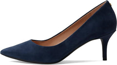 Cole Haan The Go-To Park Navy Blazer Suede Slip On Pointed Toe Stiletto Pumps