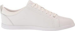 Cole Haan Carly Optic White Leather/Suede Lace Up Rounded Toe Low Top Sneakers