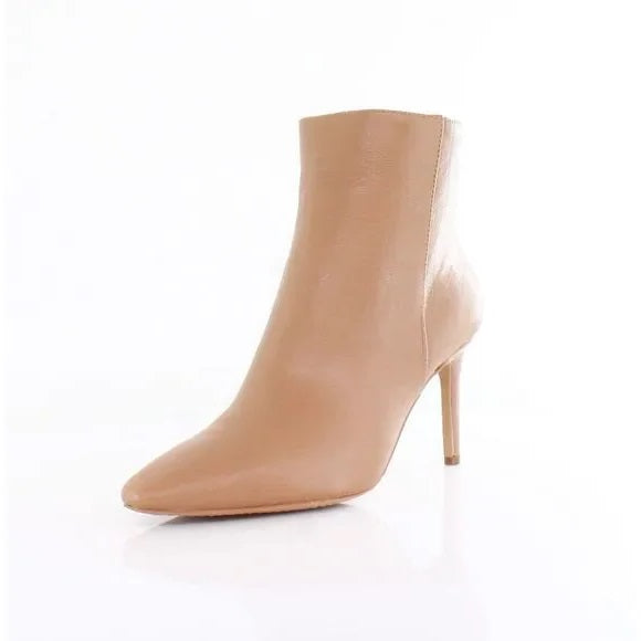 Vince Camuto Allost Natural Tan Pointy Almond Toe Stiletto Heeled Ankle Bootie