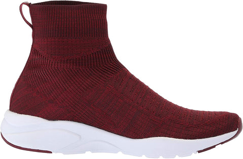 Sam Edelman Tara Knit Stretch Slip-on Sock Fitted Rounded Toe Sneakers WINE