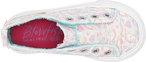 Blowfish Malibu Play-K Pink Unicloud Slip On Velcro Enclosure Textile Sneaker