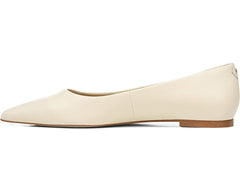 Sam Edelman Wanda Ivory Pointed Toe Slip On Fashion Ballet Flats Shoes Wide