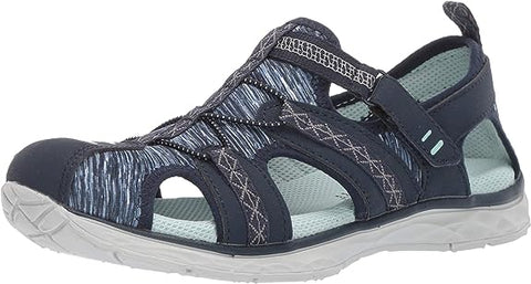 Dr. Scholl's Andrews Navy Synthetic/Fabric Slip On Breathable Fisherman Sandals