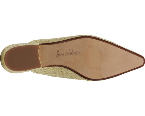 Sam Edelman Jayden Pistachio Embellished Slip On Pointed Toe Dress Mule Flats