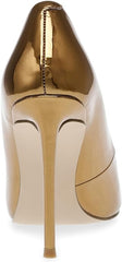 Steve Madden Vala Metallic Bronze Fashion High Heeled Pointed Toe Stiletto Pumps