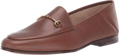 Sam Edelman Loraine Nut Brown Almond Toe Slip On Stack Heel Fashion Loafers Wide