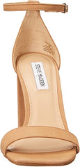 Steve Madden Tiaa Camel Nubuck Fashion Two Piece Open Toe Ankle Strap Sandals