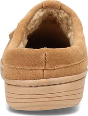 Clarks Men's Open Back Suede Sherpa Lined Clog Slippers, BLM19021 Indoor/Outdoor Slip-Ons