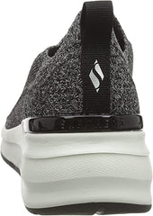 Skechers Billion Woven Walks Black Slip On Lace Detail Low Top Mesh Sneakers