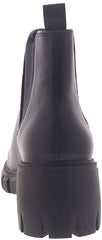 Steve Madden Howler Block Heel Platform Ankle Boots BLK1 (8.5, Blk1)