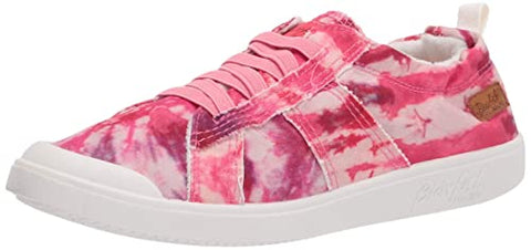 Blowfish Malibu Vex Berry Crush Tie Dye Lace-Up Rounded Toe Fashion Sneakers