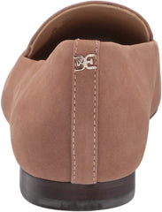 Sam Edelman Emelie Praline Suede Slip On Squared Toe Leather Dress Loafers