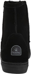 Bearpaw Mens Fur Lined Black Suede Winter Cushioned Sheepskin Casual Snow Boots