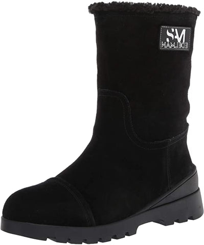 Sam Edelman Kaylie Black Suede Shearling Weather Lined Snow Winter Boots