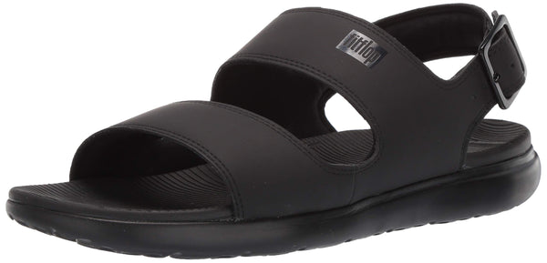 FitFlop Lido II Black Comfortable Ankle Strap Open Toe Sandal Slides 13