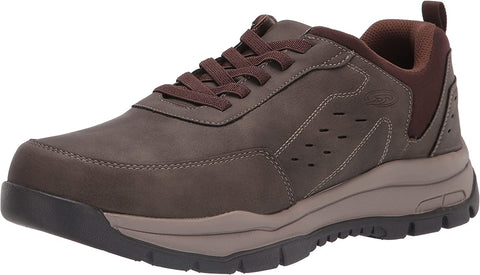 Dr. Scholl's Vaughn Taupe Lace Up Treaded Rubber Sole Low Top Leather Sneakers